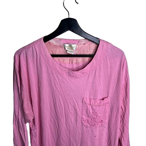 Vintage 80s Victoria’s Secret Gold Label Shirt Gown Medium - Picture 2 of 5